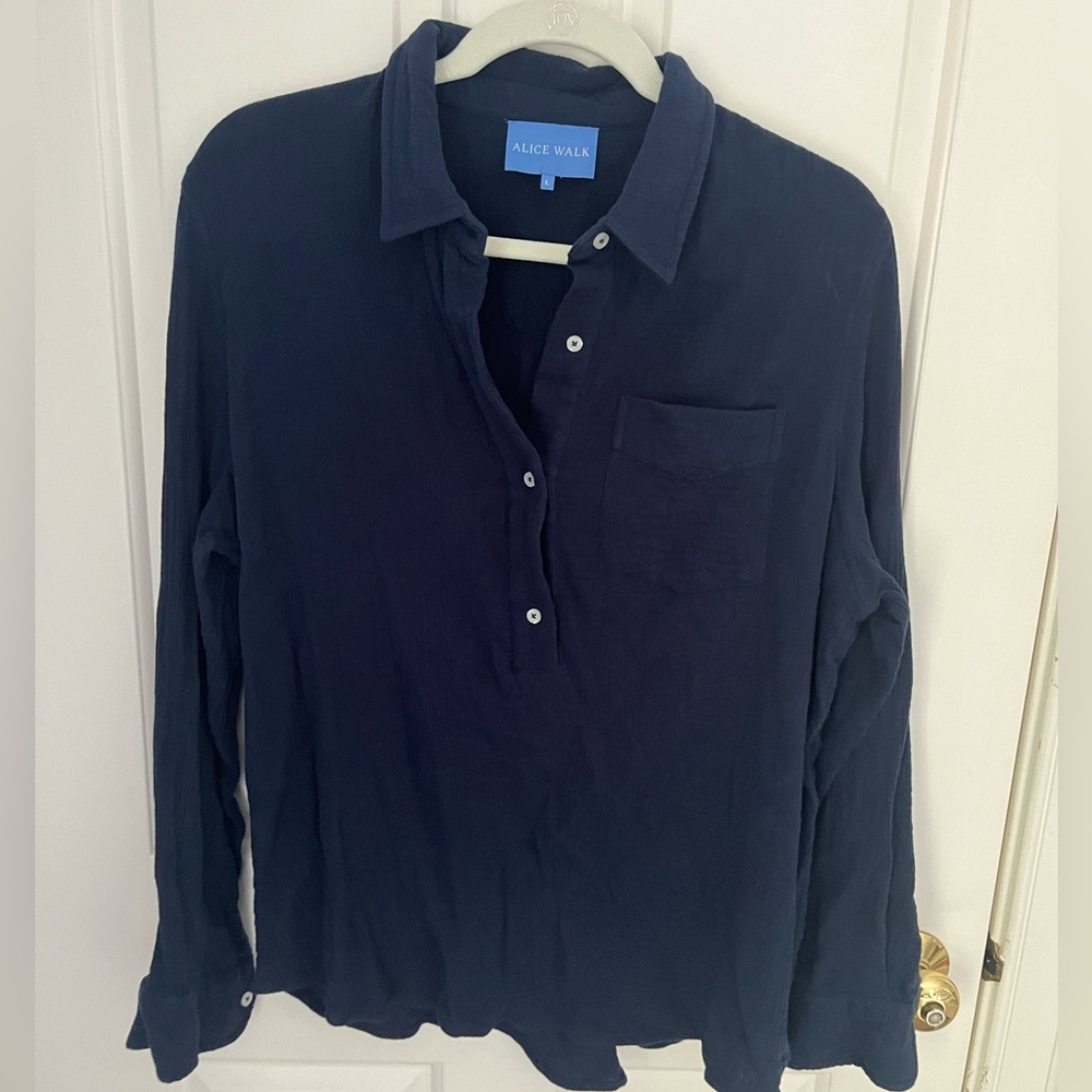 Alice Walk cotton gauze top